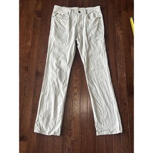 Onward Reserve Pants Men 30x32 classic 5 pocket stretch Beige Stone